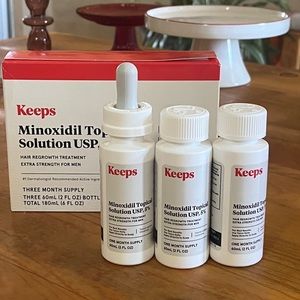 Keeps Extra Strength Minoxidil Topical Hair Growth Serum - 3 Month Supply